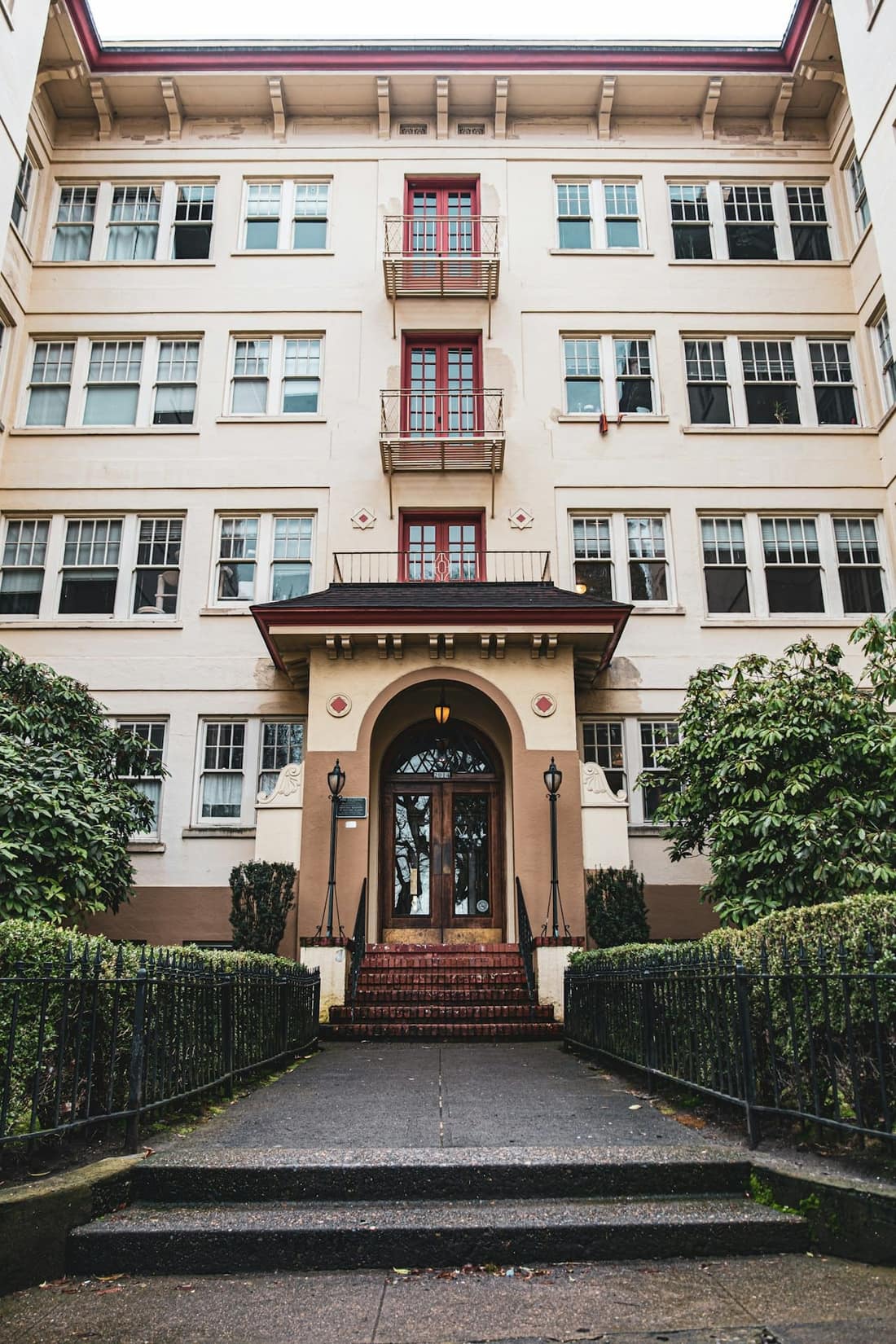 Classic apartment building entrance